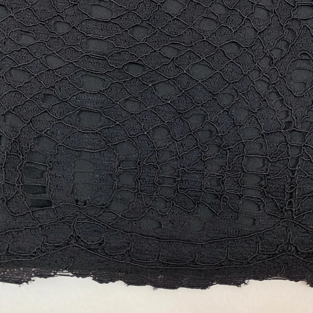 J Crew short sleeve black‎ lace t-shirt